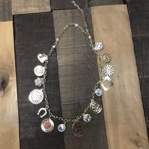 Faux Gold Charm Necklace